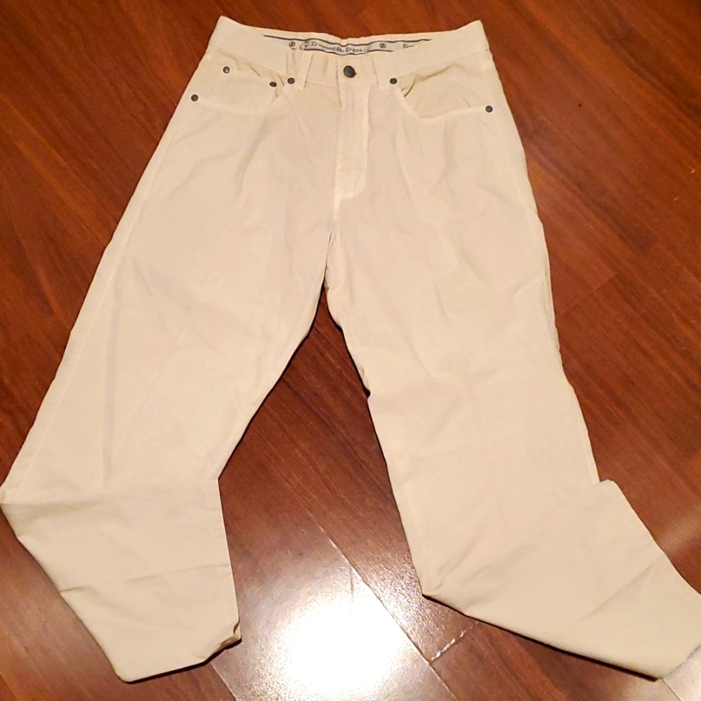 Ermenegildo Zegna Men's Cream Khaki Pants - Size 32W X 28L